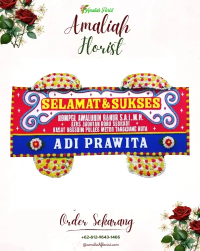 Karangan Bunga Ucapan Selamat di Limba B