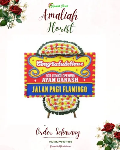 Bunga Papan Congratulation di Limba B